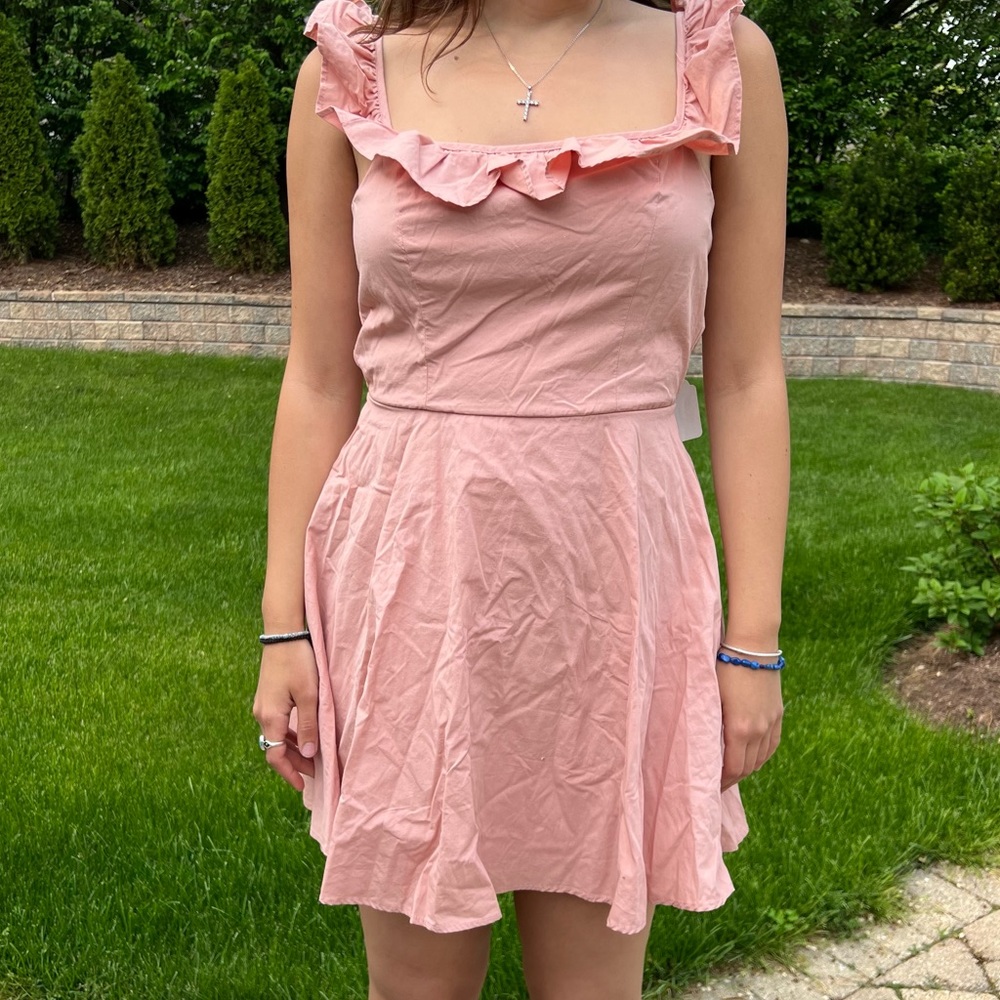 Nude pink dress